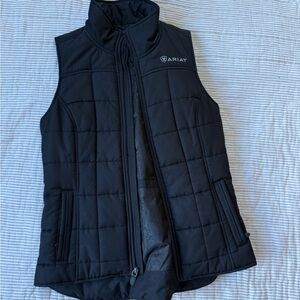 Ariat Black Quilted Vest with Subtle Logo